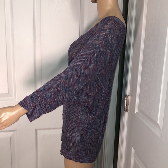 DKNY Blue Print Sweater XL - Picture 3 of 6